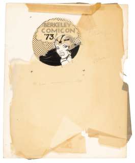TRINA ROBBINS Original Art: BERKELEY-CON ’73 Pinback | PBA Galleries