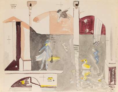 Mieczysław Piotrowski (1910 - 1977) | Mieczysław Piotrowski | Pałac na wodzie, ilustracja | Desa Unicum