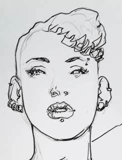 Liberatore, Tanino | original drawing Pin-up on Ranx volume (full version)  - (2012) | Catawiki