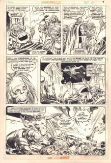 John Buscema, Tony Dezuniga - Thor #258 p. 14 - grey gargoyle action - 1977