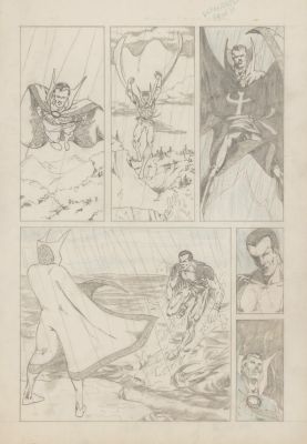 Marshall Rogers | MARSHALL ROGERS 1974 DEFENDERS #15 TRYOUT PAGE | Tri-State Original Art