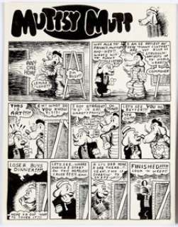 George Hansen Let’s Not ’n Say We Did Funnies "Muttsy Mutt" Complete 2-Page Story Original Art - | Heritage