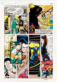 Grant Miehm and Terry Beatty Secret Origins #45 Story Page 22 Original Art (DC Comics, 1989). Beatty‘s unique -