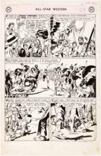 Gil Kane All-Star Western #104 Story Page 2 Original Art (DC Comics, 1958-59). Kane goes all-out to deliver the -