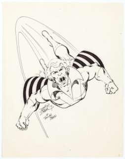 John Byrne - Banshee of the X-Men Commission Illustration Original Art (1979)....