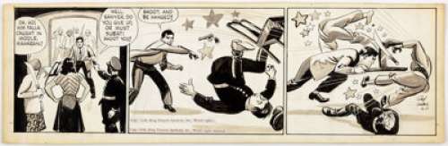 Roy Crane Buz Sawyer Daily Comic Strip Original Art dated 11-17-48 (King Features Syndicate, 1948).... | Heritage