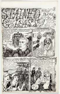 Dame Darcy Meat Cake #4 Complete 8-Page Story "Stained Glass" Original Art (Fantagraphics, 1995).... (Total: 8 Original Art) | Heritage