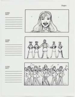 Dan Fraga "Hollaback Girl" Video Storyboards Original Art and Script Group of 21 (2004).... (Total: 21 Items) | Heritage