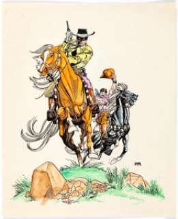 Gil Kane Black Diamond and Bumper Original Art (1999).... | Heritage