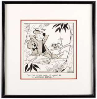 Gene Hazelton Yogi Bear Daily Comic Strip Original Art dated 8-13-62 (McNaught Syndicate/Hanna-Barbera, 1962).... | Heritage