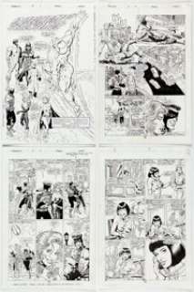 Rick Hoberg, Dave Simons, and Tim Burgard Strangers #5 Partial Story Original Art Group of 15 (Malibu, 1993).... (Total: 15 Original Art)