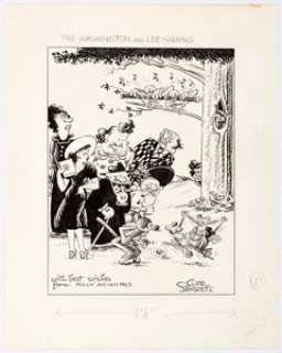 Cliff Sterrett Polly and Her Pals - Washington and Lee University 200th Anniversary Publication Illustration Origi... | Heritage