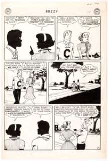 DC Comics Artist Buzzy #64 Story Page 2 Original Art (DC Comics, 1955).... | Heritage