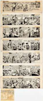 Edmond Good Knight Masters Daily Comic Strip Pilot (Unpublished) Original Art Group of 8 Good had created the Rex - | Heritage