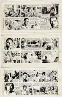 Dan Barry and Bob Fujitani Flash Gordon Sunday Strip Original Art Group of 6 (King Features Syndicate, 1986).... (Total: 6 Original Art) | Heritage