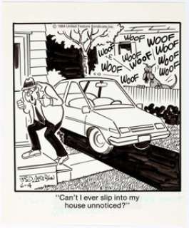 Brad Anderson Marmaduke Daily Comic Strip Original Art dated 6-4-84 (United Feature Syndicate Inc., 1984)....