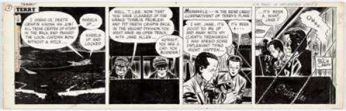 Milton Caniff Terry and the Pirates Daily Comic Strip Original Art dated 11-19-46 (Field Enterprises, 1946).... | Heritage