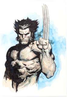 Leinil Yu - Wolverine Watercolor and Ink Illustration Original Art (2009). ...