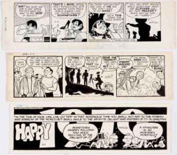 Gus Arriola Gordo Sunday and Daily Comic Strips Original Art and Related Materials, Group of 7 (United Feature Syn... (Total: 7 Original Art) | Heritage