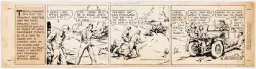Hal Forrest and Reynold Brown Tailspin Tommy Daily #2664 Comic Strip Original Art (Bell Syndicate, 1936)....