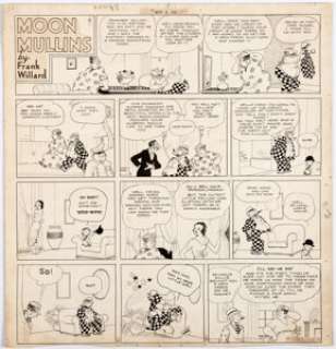 Frank Willard Moon Mullins Sunday Comic Strip Original Art dated 5-8-32 (Chicago Tribune, 1932).... | Heritage
