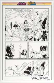 Karl Kesel Batman ’66 Meets Wonder Woman ’77 Chapter 5 Story Pages 15 and 16 Original Art (DC, 2017).... | Heritage