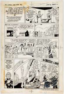 Curt Swan and Tex Blaisdell Hostess Cup Cakes Ad "The Flash in ’Marathon Madman’" Complete 1-Page Story Original A... | Heritage