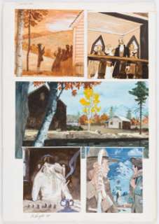 Bo Hampton The Legend of Sleepy Hollow Partial Story Original Art Group of 18 (Tundra, 1992).... (Total: 18 Original Art) | Heritage