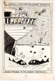 George Herriman archy does his part Interior Illustration Original Art (Doubleday Publ., 1935).... | Heritage