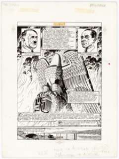 Mike Kaluta and Russ Heath Marvel Graphic Novel #35 The Shadow: 1941 Epilogue Splash Page 61 Original ... | Heritage