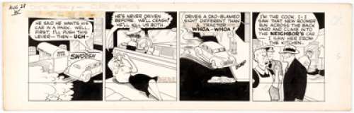 Chester Gould Dick Tracy Daily Comic Strip Original Art dated 8-28-45 (Chicago Tribune Syndicate, 1945).... | Heritage