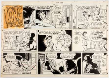 Bob Lubbers Long Sam Sunday Comic Strip Original Art dated 10-10-54 (United Feature Syndicate, 1954).... | Heritage