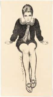 José "Pepe" Gonzalez - Julie Christie Illustration Original Art (1976).... | Heritage