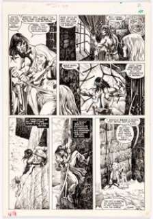 John Buscema and Alfredo Alcala The Savage Sword of Conan #20 Story Page 49 Original Art (Marvel Comics, 1977). ... | Heritage