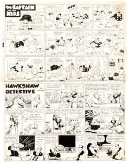 Rudolph Dirks and Gus Mager (as Watso) The Captain and the Kids and Hawkshaw the Detective Conjoined S... | Heritage