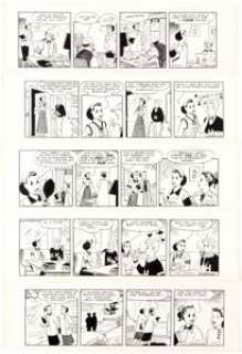 Phil Berube Oh, Diana! Daily Comic Strip Original Art Group of 25 (AP Newsfeatures, c. late 1940s to early 1950s).... (Total: 25 Original Art)