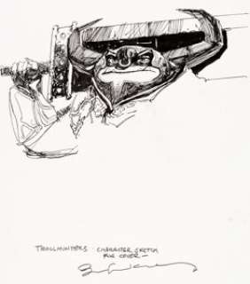 Bill Sienkiewicz Trollhunters Character Sketch Original Art (2018).... | Heritage