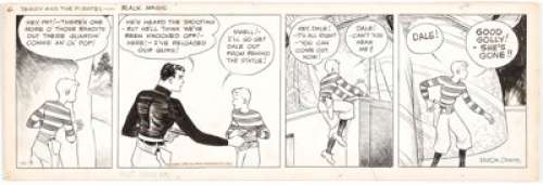 Milton Caniff Terry and the Pirates Daily Comic Strip Original Art dated 12-8-34 (News Syndicate Co., Inc., 1934).... | Heritage