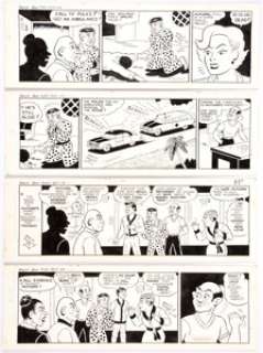 Zack Mosley Smilin’ Jack Daily Comic Strip Consecutive Original Art Group of 4 (News Syndicate Co., Inc., 1970).... (Total: 4 Original Art) | Heritage