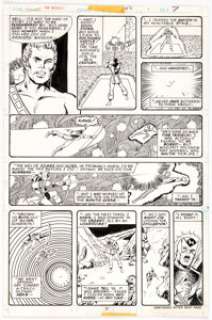 George Perez and Vince Colletta The Avengers # 142 Story Page 5 Original Art (Marvel, 1975). Hawkeye tells the - | Heritage