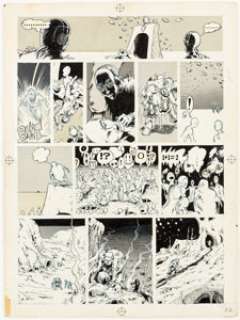 George Metzger Gothic Blimp Works #7 "Mal-Ig" Page 12 Original Art (EVO, 1969). ...