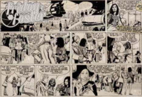 Jorge Longaron Friday Foster Sunday Comic Strip Original Art dated 5-17-70 (Chicago Tribune, 1970). This series - | Heritage