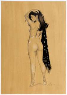 Jim Silke Jim Silke Sketchbook Pin-Up Girl Illustration Original Art (Flesk Publications, 2012). A beautiful - | Heritage