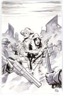 Eric Powell Marvel Westerns: Kid Colt and the Arizona Girl #1 Cover Original Art (Marvel, 2006). Kid Colt and the - | Heritage