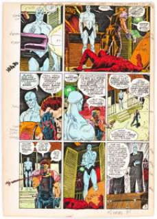 Watchmen#2 Page 15 Comedian Color Guide (DC, 1986). The Comedian, and Doctor Manhattan are featured in this iconic - | Heritage