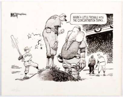 Jeff MacNelly Perot vs. Bush vs. Clinton Editorial Comics Panel Original Art (Chicago Tribune Syndicate, 1992). - | Heritage