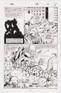 M. C. Wyman and Mike DeCarlo Thor #488 Story Pages 12, 17, and 19 Original Art Group of 3 (Marvel, 1995). ... (Total: 3 Original Art)