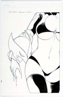 Jimmie Robinson - Bomb Queen Vol. 7: Atomic Bomb Trade Paperback Cover Original Art (Image, 2012).