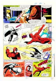 Christie Scheele - Moon Knight #13 Story Page 11 Color Guide (Marvel, 1981).