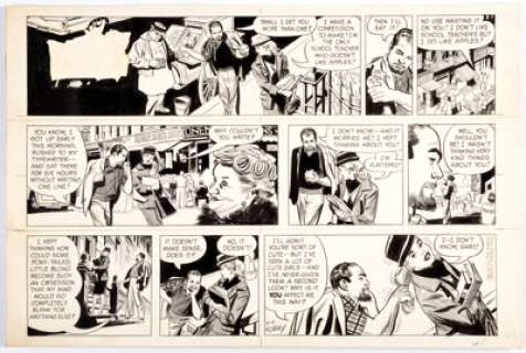 Alex Kotzky - Apartment 3-G Sunday Comic Strip Original Art dated 11-3-63 (Publishers Newspaper Syndicate, 1963).